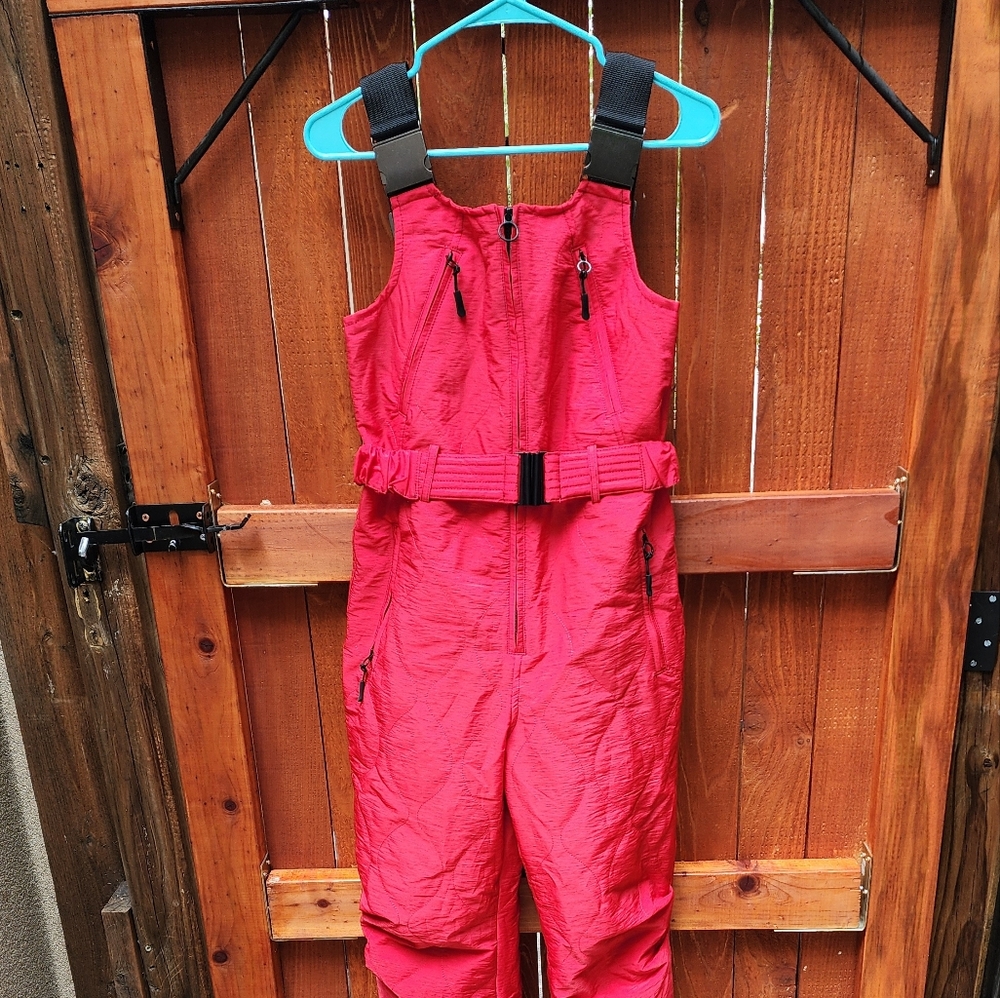 BDG Red Ski Overalls